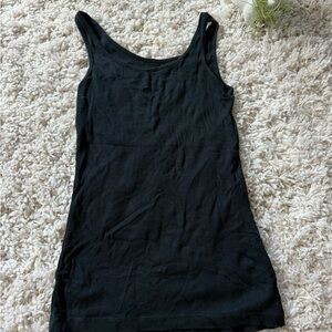 A New Day Black Sleeveless Fitted Tank Top